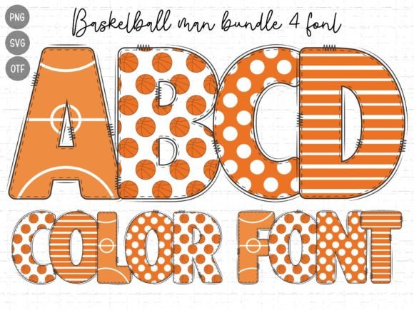 Basketball Man: A Bold Color Font for Dynamic Designs