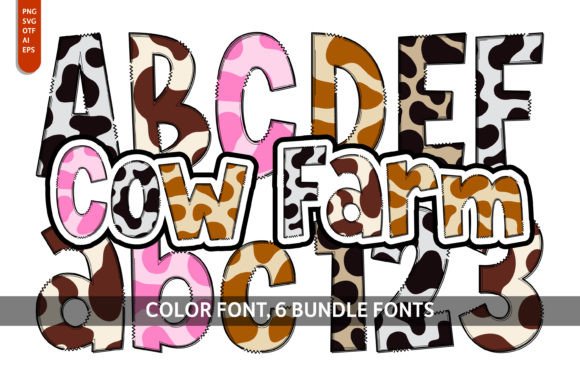 Cow Farm Bundle: A Playful Font for Creative Projects