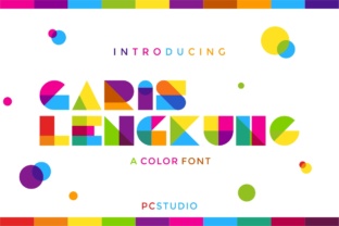 Exploring Garis Lengkung: A Modern Color Typeface