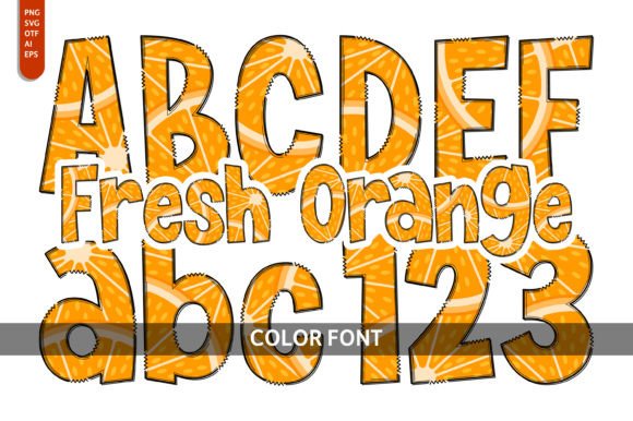 Fresh Orange: A Colorful Typeface for Creative Projects