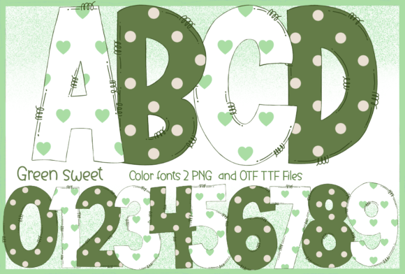 Green Sweet: A Playful Color Font for Vibrant Design