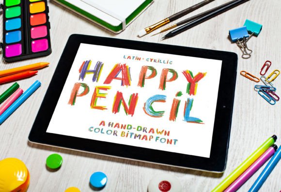 Happy Pencil: A Playful Color Font for Vibrant Projects