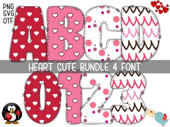 Heart Cute: A Creative Font for Valentine’s Day Design