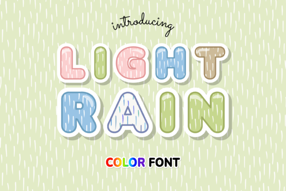 Light Rain: A Fresh Take on the Line Pattern Display Font