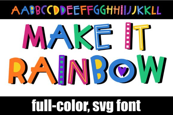 Make It Rainbow: A Color Font for Vibrant Projects