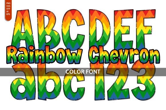Rainbow Chevron: A Playful Touch for Creative Projects