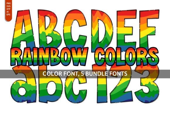Rainbow Colors: The Playful Typeface for Creative Projects