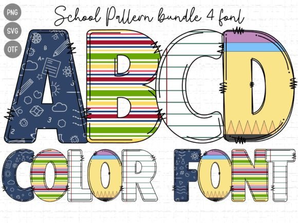 School Pattern: The Color Font That Sparks Joy