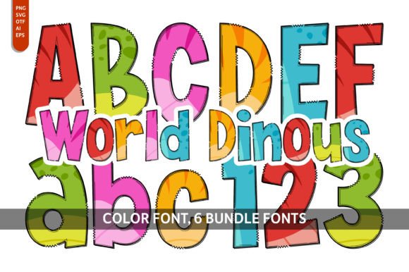 World Dinous Bundle: Fonts for Bold Visual Storytelling