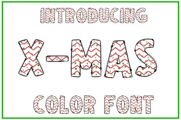 X-mas: A Cross-Stitch Display Font for Festive Crafts
